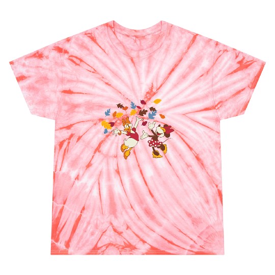 Disney Minnie Mouse and Daisy Duck Thanksgiving Fun Long Sleeve Tie Dye T-Shirts