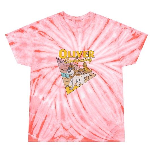 Disney Oliver Company Graphic Tie Dye T-Shirts