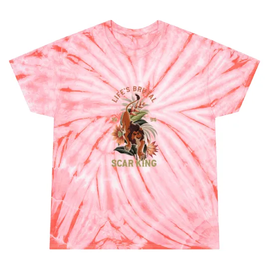 Disney The Lion King Anniversary 94 Scar King Lifes Brutal Tie Dye T-Shirts