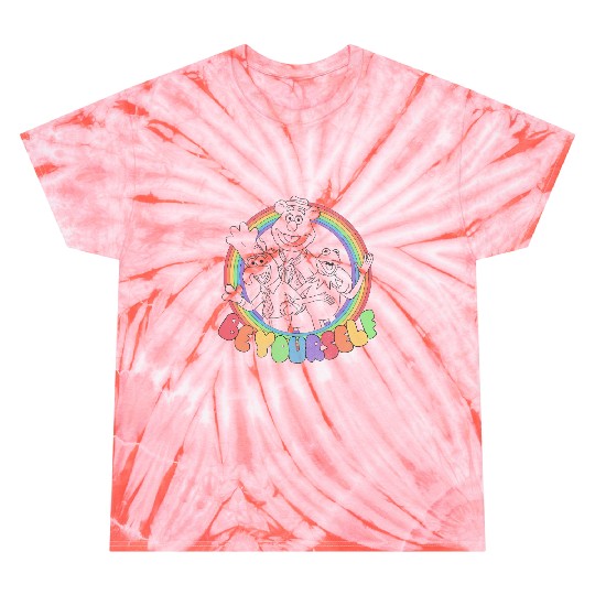 Disney The Muppets Be Yourself Rainbow Tie Dye T-Shirts
