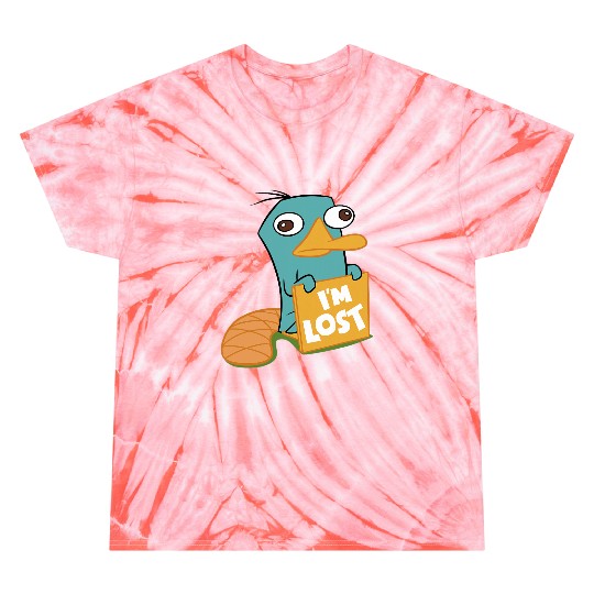 Disney Phineas And Ferb Im Lost Perry The Platypus Shot Tie Dye T-Shirts