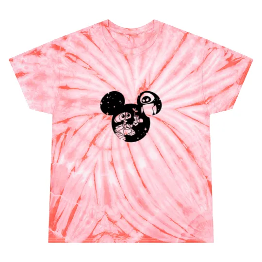 Cute Wall-E Tie Dye T Shirts, Disney Pixar Wall-E, Wall-E Space Race Visit Tie Dye T Shirts