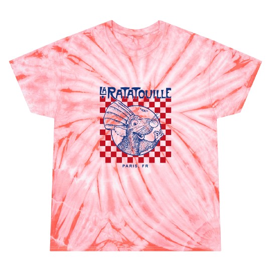 Disney Pixars Ratatouille Remy Paris Pizza Box Checker Pullover Tie Dye T-Shirts