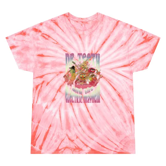 Womens Disney The Muppets Dr. Teeth And The Electric Mayhem VNeck Tie Dye T-Shirts