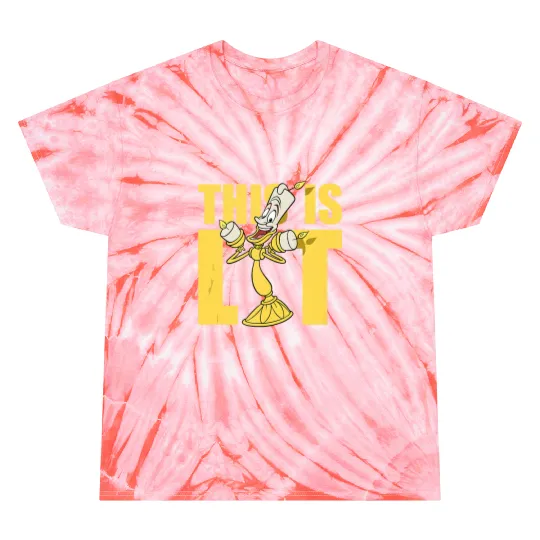 Disney Beauty and the Beast Lumiere This is Lit Tie Dye T-Shirts