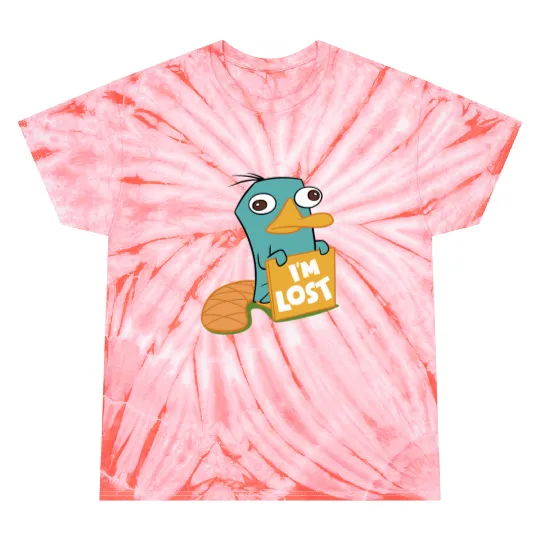 Disney Phineas And Ferb Im Lost Perry The Platypus Shot Tie Dye T-Shirts