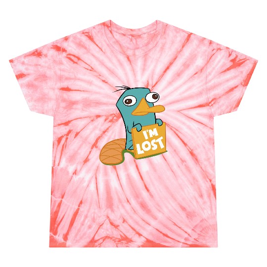Disney Phineas And Ferb Im Lost Perry The Platypus Shot Tie Dye T-Shirts
