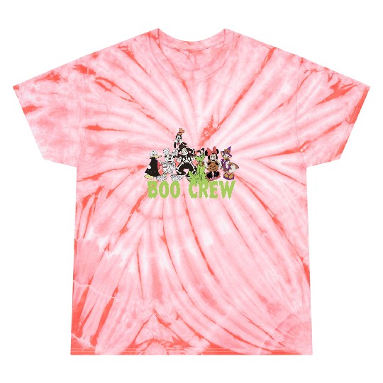 Discover Mickey and Friends Boo Crew Halloween Tie Dye T Shirts, Disney Skeleton Mummy Tie Dye T Shirts