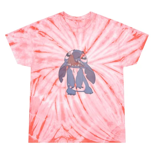 Discover Disney Lilo Stitch Tongue In Nose Stitch Tie Dye T-Shirts