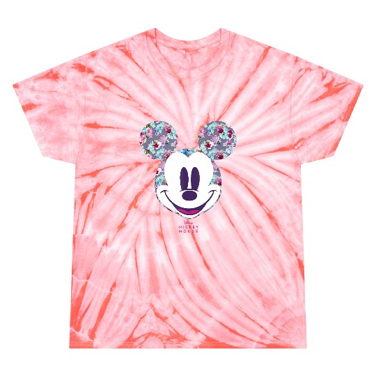Discover Disney Year of the Mouse Floral Mickey April Tie Dye T-Shirts