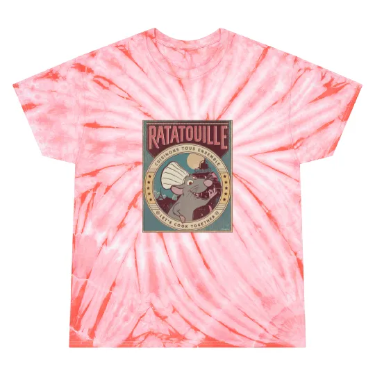 Disney and Pixars Ratatouille Chef Remy Lets Cook Together Tie Dye T-Shirts