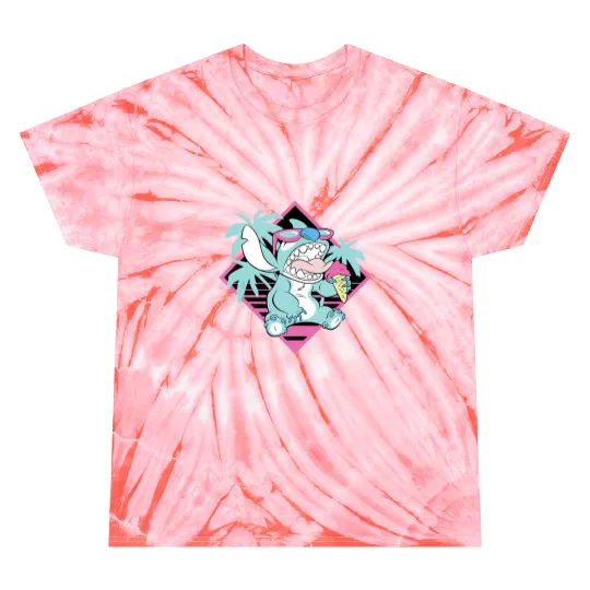 Discover Disney Lilo Stitch Ice Cream Retro 90s Beach Tie Dye T-Shirts