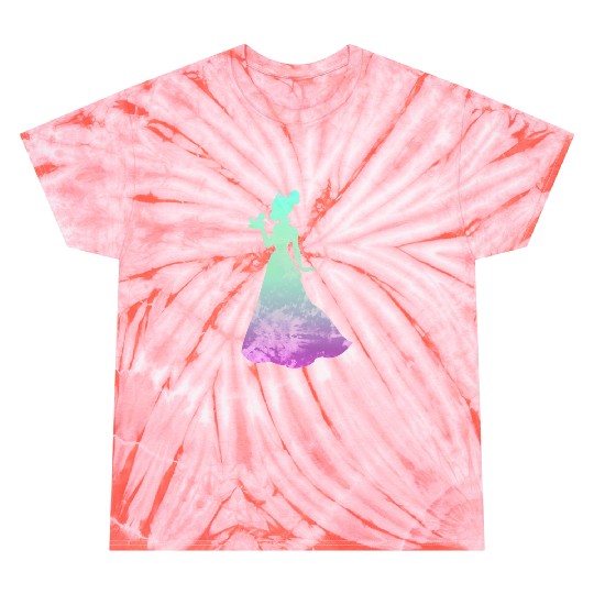 Disney Princess Tiana Silhouette Pretty Tie Dye Tie Dye T-Shirts