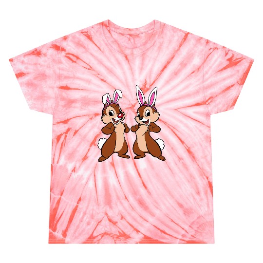 Amazons s Disney Chip n Dale Spring Easter Bunny Ears Tie Dye T-Shirts