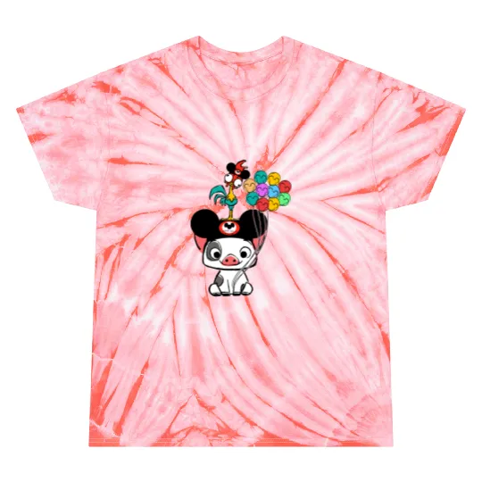Discover Retro 90s Disney Moana Pua And Hei Hei Vacay Mode Mickey Balloon Tie Dye T Shirts