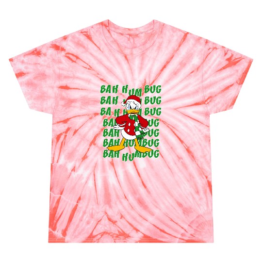 Disneys donald duck bah humbug christmas text stack Tie Dye T-Shirts