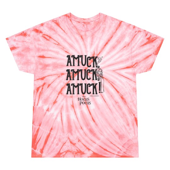Womens Disneys Hocus Pocus Amuck Amuck Amuck VNeck Tie Dye T-Shirts