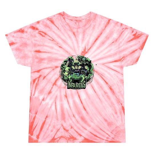 Womens Disneys Villains Infamous Evil Group VNeck Tie Dye T-Shirts