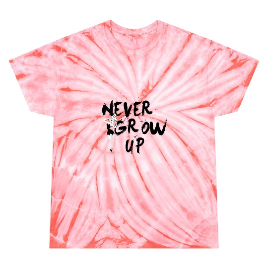 Disneys peter pan tinker bell never grow up grafi Tie Dye T-Shirts
