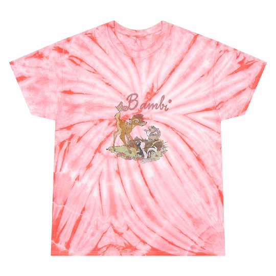 Disneys bambi group shot logo Tie Dye T-Shirts