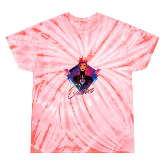 Disneys villains evil queen neon 90s rock band Tie Dye T-Shirts