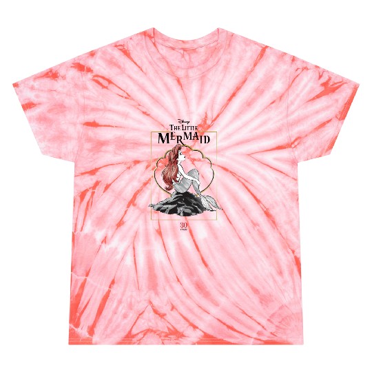 Disneys The Little Mermaid 30th Anniversary Logo Swea Swea Tie Dye T-Shirts