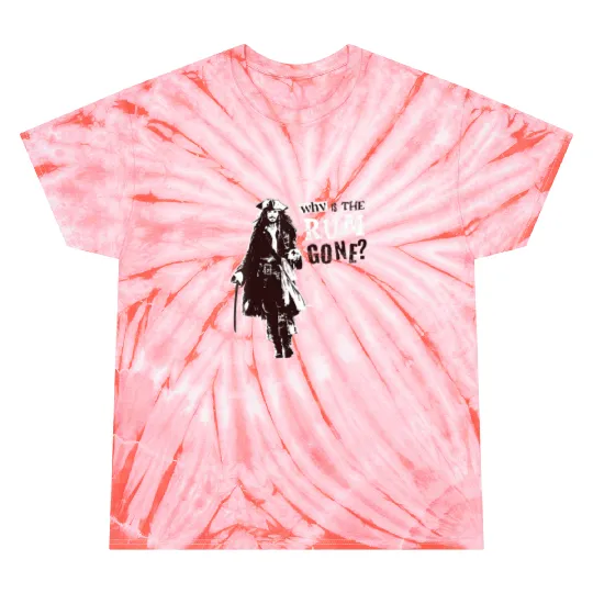Womens Disneys Pirates of the Caribbean Jack Why Is The Rum Gone VNeck Tie Dye T-Shirts