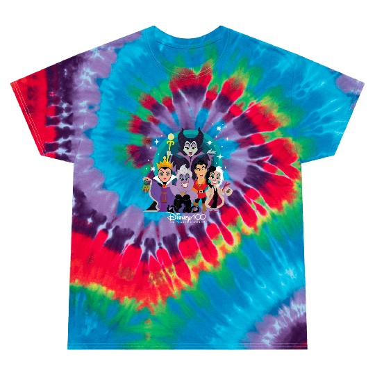 100 Years Of Wonder Disney Villains Tie Dye T Shirts, Disney 100th Anniversary