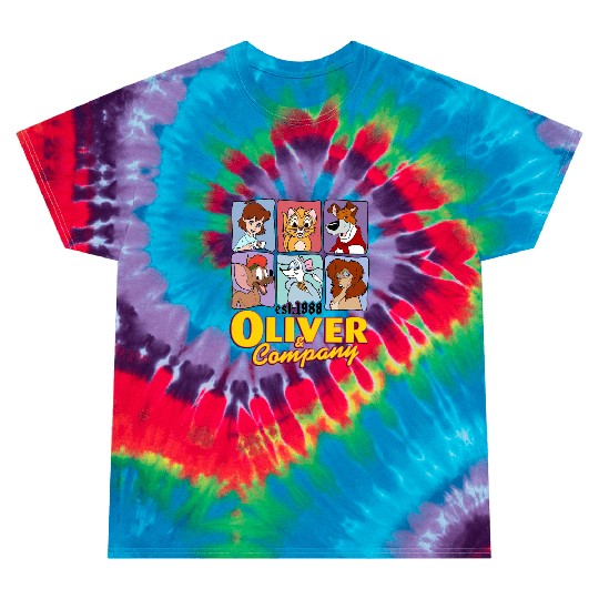 Disney Oliver & Company Characters Tie Dye T Shirts