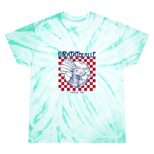 Disney Pixar Ratatouille Remy Paris Checkerboard Tie Dye T Shirts