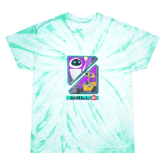 Retro Disney Pixar Wall-E Triangles And Eve Graphic Tie Dye T Shirts
