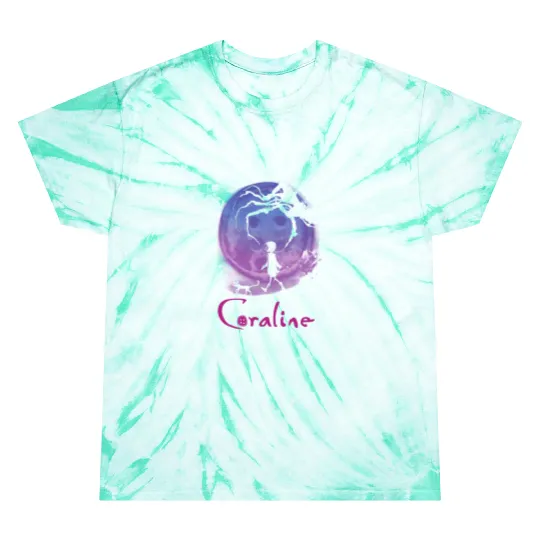 Coraline Tie Dye T Shirts, Vintage Disney Halloween Party Tie Dye T Shirts, Coraline Doll Tie Dye T Shirts