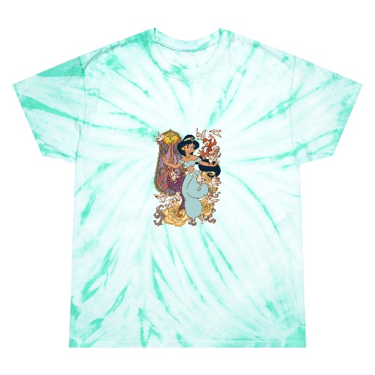 Princess Jasmine Aladdin  Color Tie Dye T Shirts, Disney Tie Dye T Shirts
