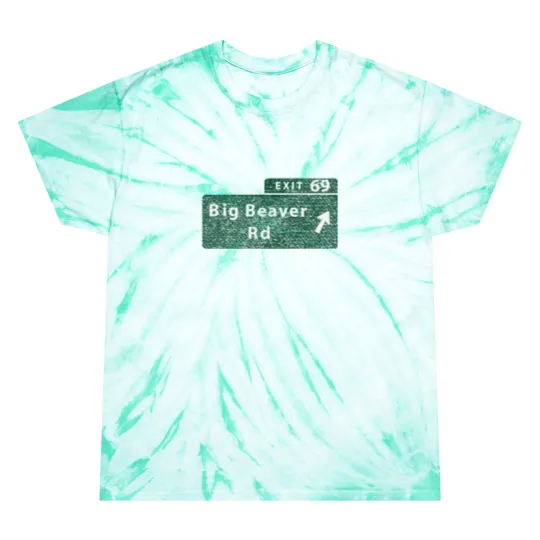 Funny Michigan Big Beaver Exit 69 Tie Dye T Shirts