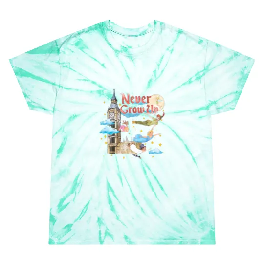 Disney Peter Pan Tie Dye T Shirts, Never Grow Up Tie Dye T Shirts, Tinker Bell Tie Dye T Shirts, Neverland Tie Dye T Shirts, Disney Vacation Tie Dye T Shirts
