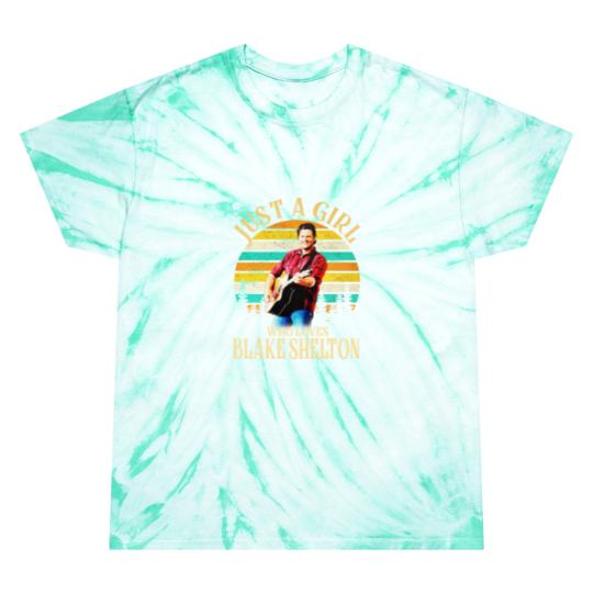 Discover Just A Girl Who Loves Blake Shelton Tie Dye T Shirts, Country Blake Shelton 2024