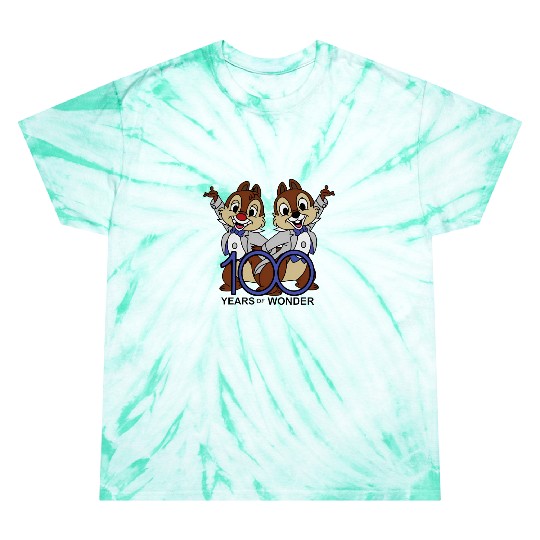 Disney 100 Years of Wonder, 100 year Anniversary, Chip n Dale Tie Dye T Shirts