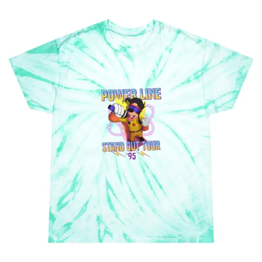 Powerline Stand Out World Tour 95 Tie Dye T Shirts, Disney Powerline Goofy Movie Tie Dye T Shirts