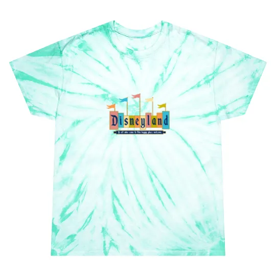 Discover Retro Disneyland Sign Tie Dye T Shirts