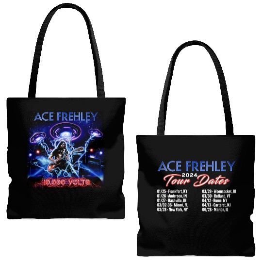 Discover Ace Frehleys 2024 Tour Tote Bags (AOP), Ace Frehley Fan Tote Bags (AOP), Ace Frehley 2024 Concert Tote Bags (AOP)