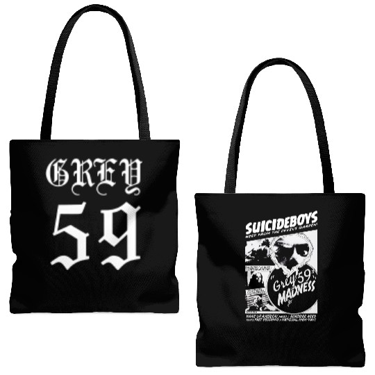 Vintage Suicideboy Double Sided Zipper Tote Bags (AOP) | Unisex Zip Up Jacket