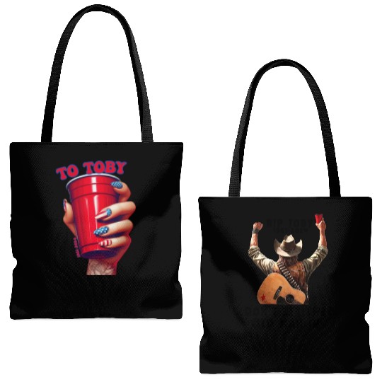 Toby Keith Front And Back Tote Bags (AOP) | Toby Keith 1961-2024 Tote Bags (AOP)