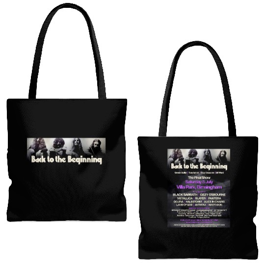 Black Sabbath Ozzy Osbourne Back To The Beginning Tote Bags (AOP) - Final Show July 5, 2025