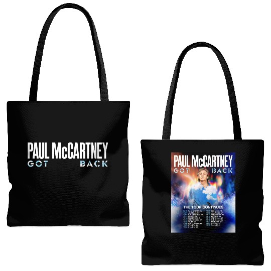 P mccartney Got Back The Tour Continues North American Stadium 2025 Tote Bags (AOP)