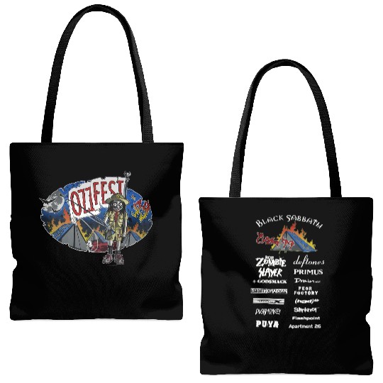 Ozzfest 1999 Tote Bags (AOP) Ozzy Osbourne short sleeve black 2 side Tote Bags (AOP) KV38230