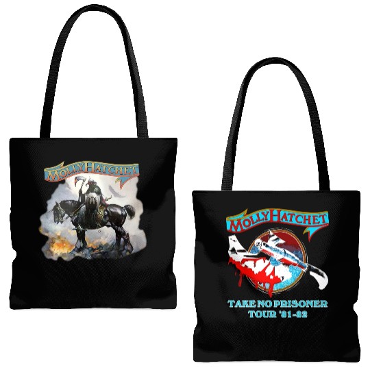 Discover Molly Hatchet 81-82 Music Tour Unisex Tote Bags (AOP) Gift For All Fans S-5XL