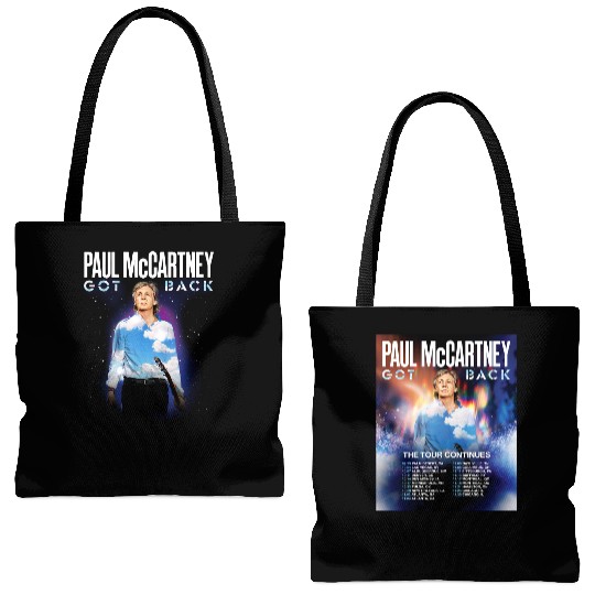 P McCartney Got Back Tour 2025 North America Tote Bags (AOP) for Fans