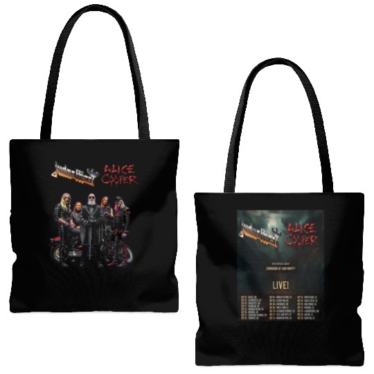 Judas Priest And Alice Cooper North American Tour 2025 Tote Bags (AOP)