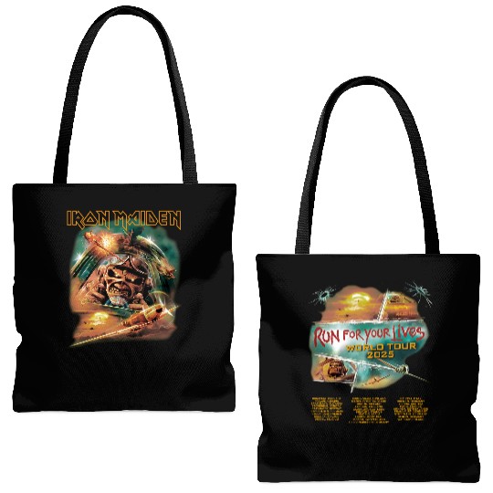 Iron Maiden 2025 Tour Tote Bags (AOP) – Aces High Eddie Graphic Tote Bags (AOP)