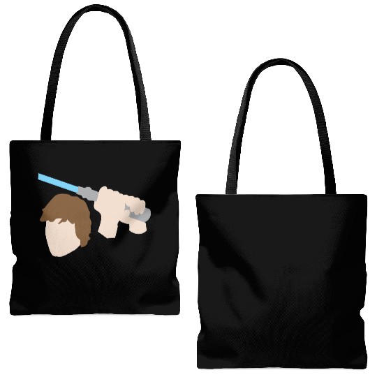 Luke Skywalker Lightsaber Tote Bags (AOP)